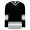 H6500 League Hockey Jersey - Black/Grey/White - Front