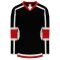 H7000 Select Hockey Jersey - Black/Red/White - Front