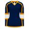 H7000 Select Hockey Jersey - Navy/White/Gold - Front