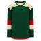 H7400 Select Hockey Jersey - Dark Green/Sand/Red - Front