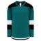 H7400 Select Hockey Jersey - Pacific Teal/Black/White - Front