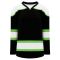 H7500 Select Hockey Jersey - Black/White/Lime Green - Front