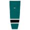 HS2100 Lightweight Pro Hockey Socks - Pacific Teal/Black/White - Front