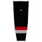 HS2100 Lightweight Pro Hockey Socks - Carolina 3rd Black - Front