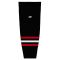 HS2100 Lightweight Pro Hockey Socks - New Chicago 3rd Black - Front