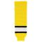 HS630 Knitted Striped Hockey Socks - Maize/Black/White - Front