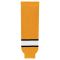 HS630 Knitted Striped Hockey Socks - Gold/White/Black - Front