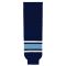 HS630 Knitted Striped Hockey Socks - Maine Navy - Front