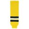 HS630 Knitted Striped Hockey Socks - 2011 Michigan Maize - Front