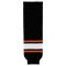 HS630 Knitted Striped Hockey Socks - Philadelphia 3rd Black - Front