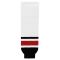 HS630 Knitted Striped Hockey Socks - Columbus White - Front