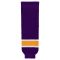 HS630 Knitted Striped Hockey Socks - Vintage La Purple - Front