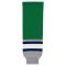 HS630 Knitted Striped Hockey Socks - Plymouth Kelly - Front