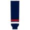 HS630 Knitted Striped Hockey Socks - 2005 Team Usa Navy - Front