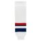 HS630 Knitted Striped Hockey Socks - 2005 Team Usa White - Front