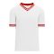 S1333 Soccer Jersey - White/Red - Front
