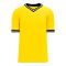 S1333 Soccer Jersey - Maize/Black/White - Front