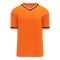 S1333 Soccer Jersey - Orange/Black/White - Front