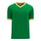 S1333 Soccer Jersey - Kelly/Gold/White - Front