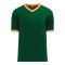 S1333 Soccer Jersey - Dark Green/Gold/White - Front
