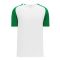S1375 Soccer Jersey - White/Kelly - Front