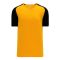 S1375 Soccer Jersey - Gold/Black - Front