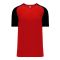S1375 Soccer Jersey - Red/Black - Front