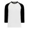 S1846 Soccer Jersey - White/Black - Front