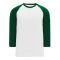 S1846 Soccer Jersey - White/Dark Green - Front