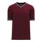 Athletic Knit S1333-443 Soccer Jersey - Maroon/Black/White - Primary