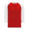 Athletic Knit S1846-208 Soccer Long Sleeve Shirt - Red/White - Primary
