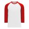 Athletic Knit S1846-209 Soccer Long Sleeve Shirt - White/Red - Primary
