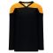 Athletic Knit H6100-212 League Hockey Jersey - Black/Gold - Primary
