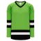 Athletic Knit H6500-107 League Hockey Jersey - Lime Green/Black/White - Primary