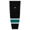 Athletic Knit HS2100-634 Lightweight Pro Hockey Socks - 2008 San Jose 3rd Black - Primary