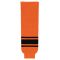 Athletic Knit HS630-263 Knitted Striped Hockey Socks - Orange/Black - Primary
