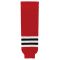 Athletic Knit HS630-304 Knitted Striped Hockey Socks - Chicago Red - Primary