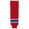 Athletic Knit HS630-308 Knitted Striped Hockey Socks - Montreal Red - Primary