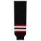 Athletic Knit HS630-936 Knitted Striped Hockey Socks - 2009 Ottawa 3rd Black - Primary