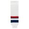 Athletic Knit HS630-981 Knitted Striped Hockey Socks - 2005 Team USA White - Primary