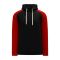 Athletic Knit A1840-249 Apparel Sweatshirt - Black/Red - Primary
