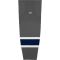 HS2100 Lightweight Pro Hockey Socks - 2021 Winnipeg Reverse Retro Charcoal - Front