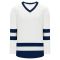 Athletic Knit H6500-217 League Hockey Jersey - White/Navy - Primary