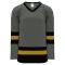 Athletic Knit H6500-748 League Hockey Jersey - Graphite/Black/Knights Gold - Primary