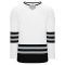 Athletic Knit H8000-627 Select Hockey Jersey - White/Black/Grey - Primary