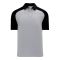 A1815 Apparel Polo Shirt - Heather Grey/Black - Front