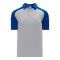 A1815 Apparel Polo Shirt - Heather Grey/Royal - Front