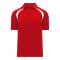 A1820 Apparel Polo Shirt - Red/White - Front
