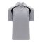 A1820 Apparel Polo Shirt - Heather Grey/Black - Front