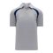 A1820 Apparel Polo Shirt - Heather Grey/Navy - Front